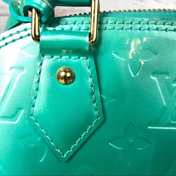 SOLD Louis Vuitton Alma BB Monogram Vernis Bleu - Picture 7 of 16